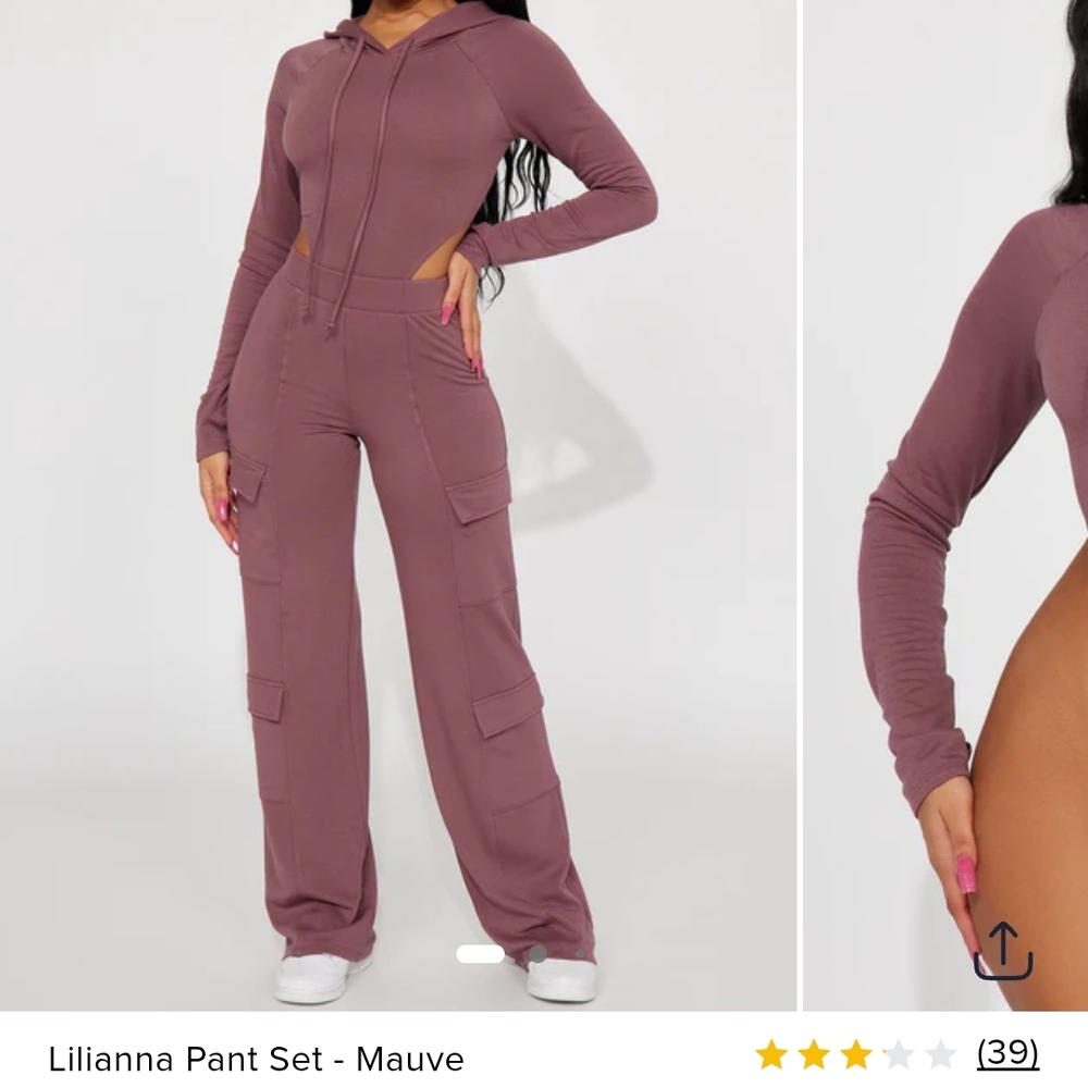 Liliana Purple Jumpsuit Wide-Leg Knit
